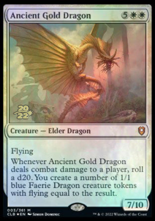 Ancient Gold Dragon [Commander Legends: Battle for Baldur's Gate Prerelease Promos] | Pandora's Boox