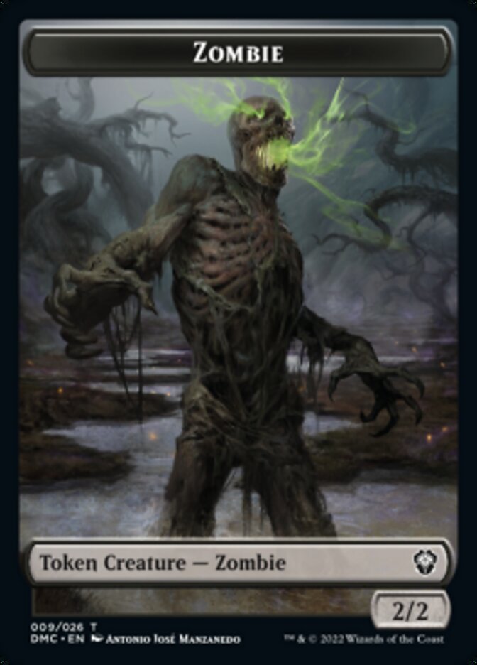 Phyrexian // Zombie Double-Sided Token [Dominaria United Tokens] | Pandora's Boox