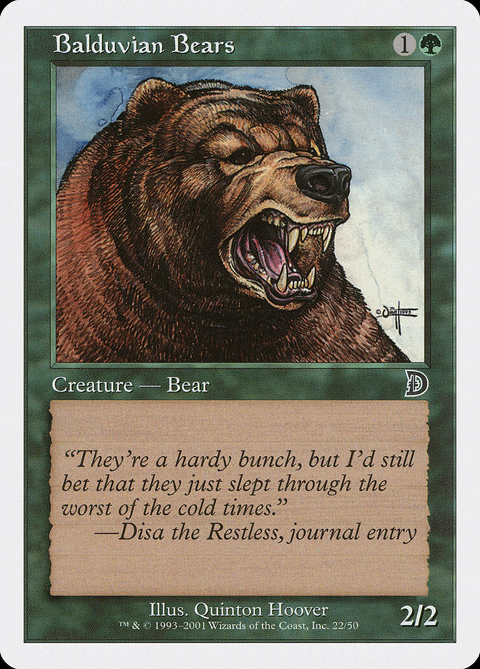 Balduvian Bears [Deckmasters] | Pandora's Boox