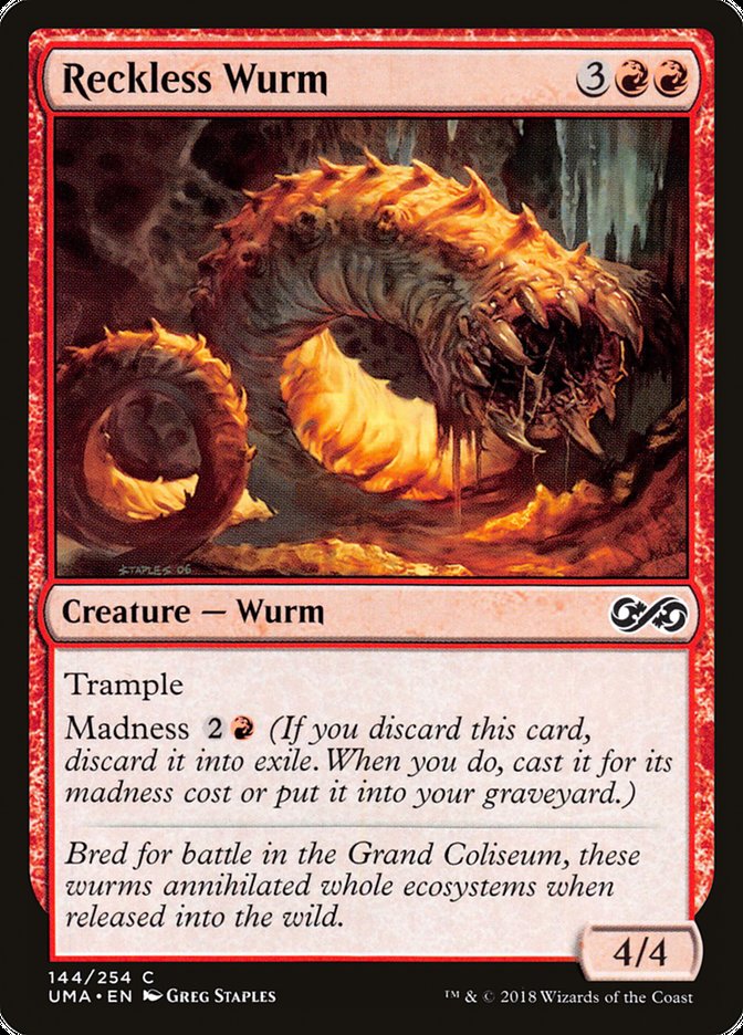 Reckless Wurm [Ultimate Masters] | Pandora's Boox