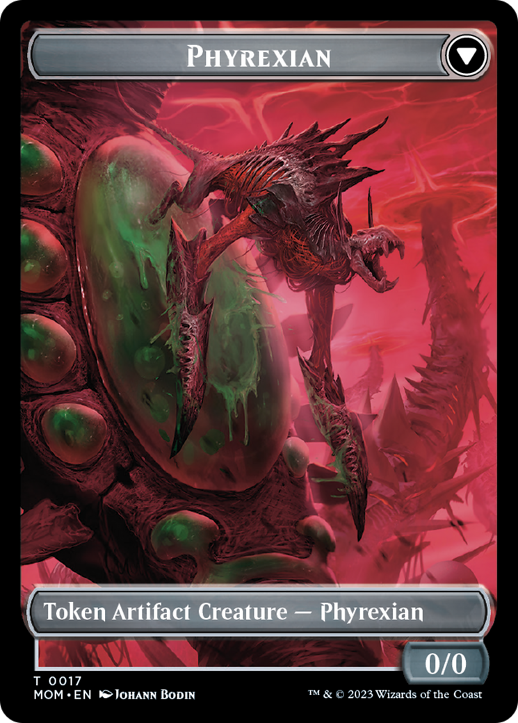 Incubator // Phyrexian (17) Double-Sided Token [March of the Machine Tokens] | Pandora's Boox