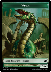 Saproling // Wurm Double-Sided Token [Ravnica Remastered Tokens] | Pandora's Boox