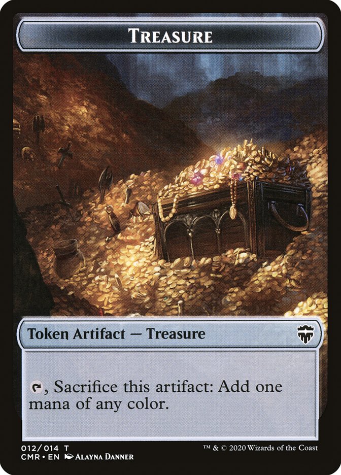 Treasure Token [Commander Legends Tokens] | Pandora's Boox