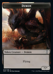 Demon // Copy Double-Sided Token [Streets of New Capenna Commander Tokens] | Pandora's Boox
