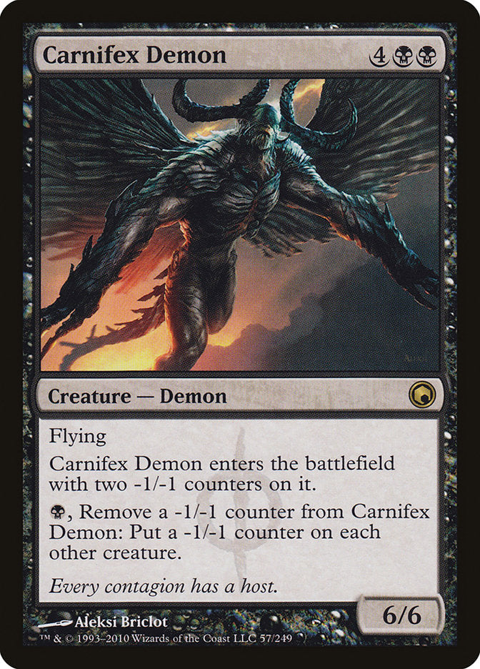 Carnifex Demon [Scars of Mirrodin] | Pandora's Boox