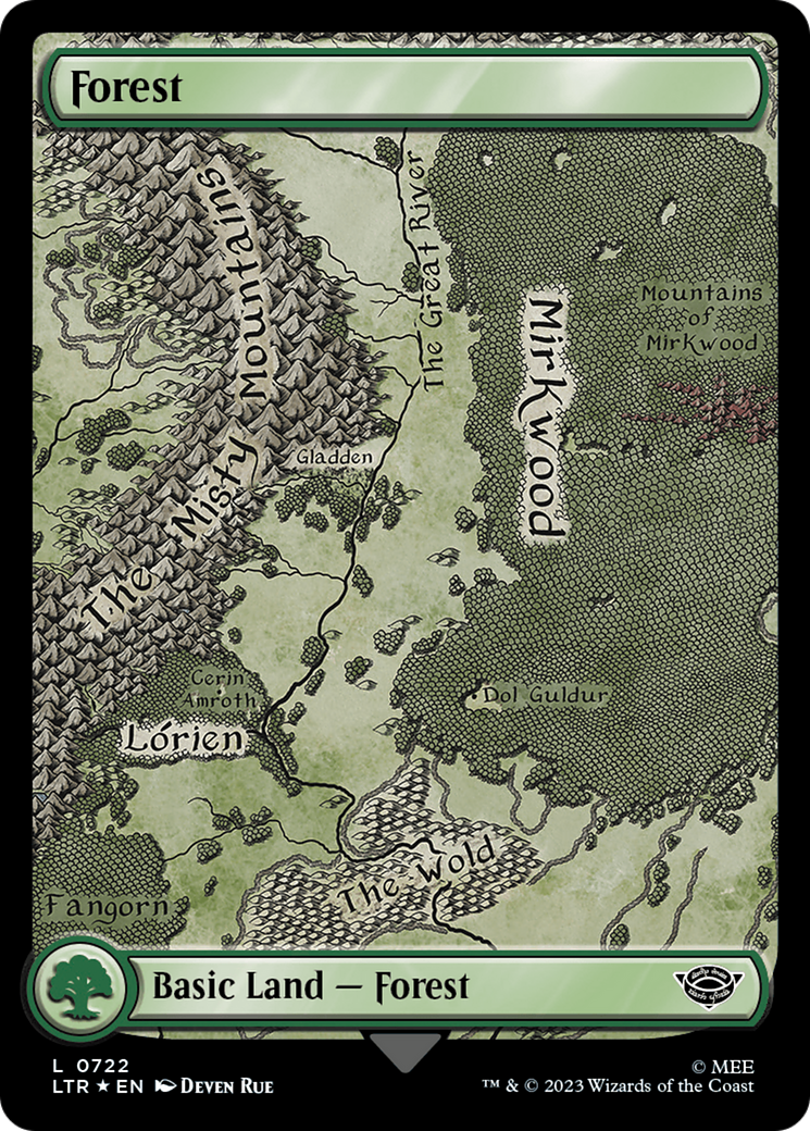 Forest (0722) (Surge Foil) [The Lord of the Rings: Tales of Middle-Earth] | Pandora's Boox
