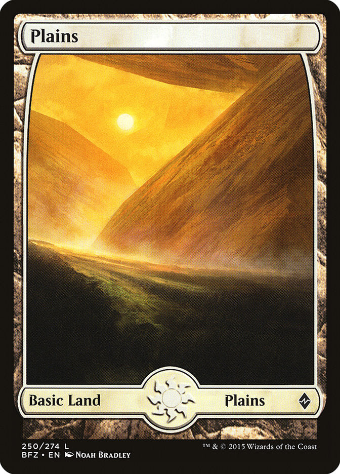 Plains (250) (Full Art) [Battle for Zendikar] | Pandora's Boox