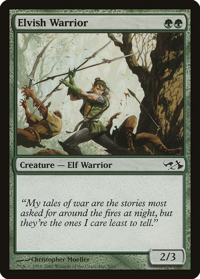 Elvish Warrior [Duel Decks: Elves vs. Goblins] | Pandora's Boox