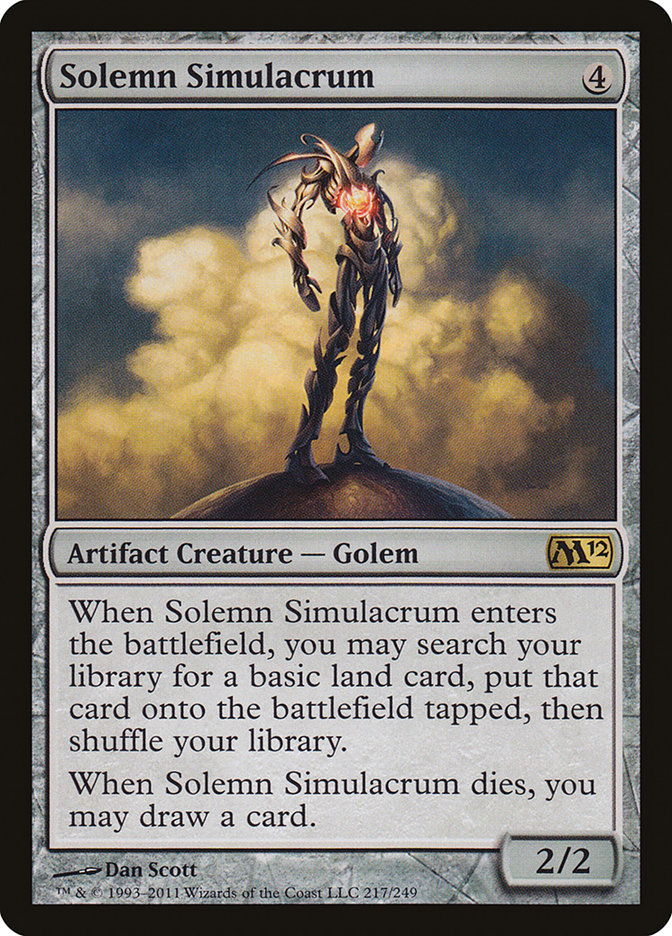 Solemn Simulacrum [Magic 2012] | Pandora's Boox