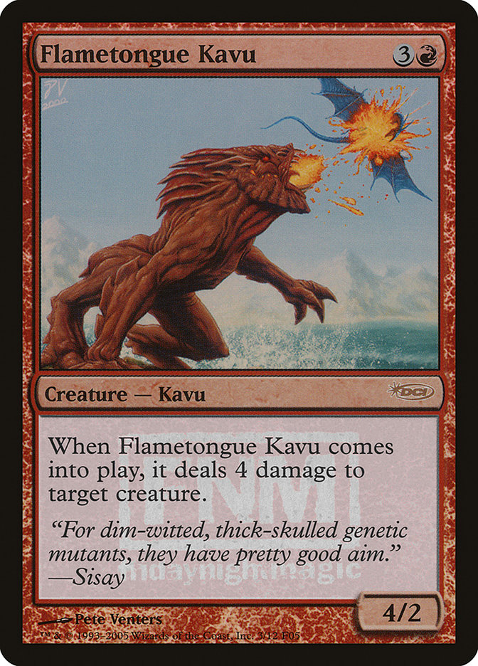 Flametongue Kavu [Friday Night Magic 2005] | Pandora's Boox