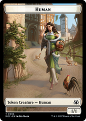 Zombie Knight // Human (6) Double-Sided Token [March of the Machine Commander Tokens] | Pandora's Boox