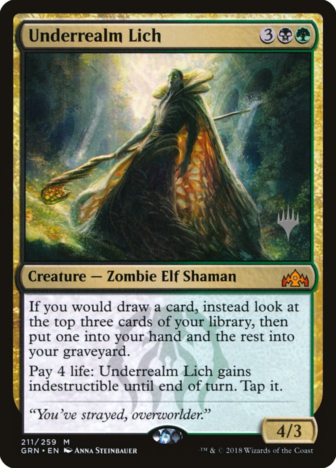 Underrealm Lich (Promo Pack) [Guilds of Ravnica Promos] | Pandora's Boox