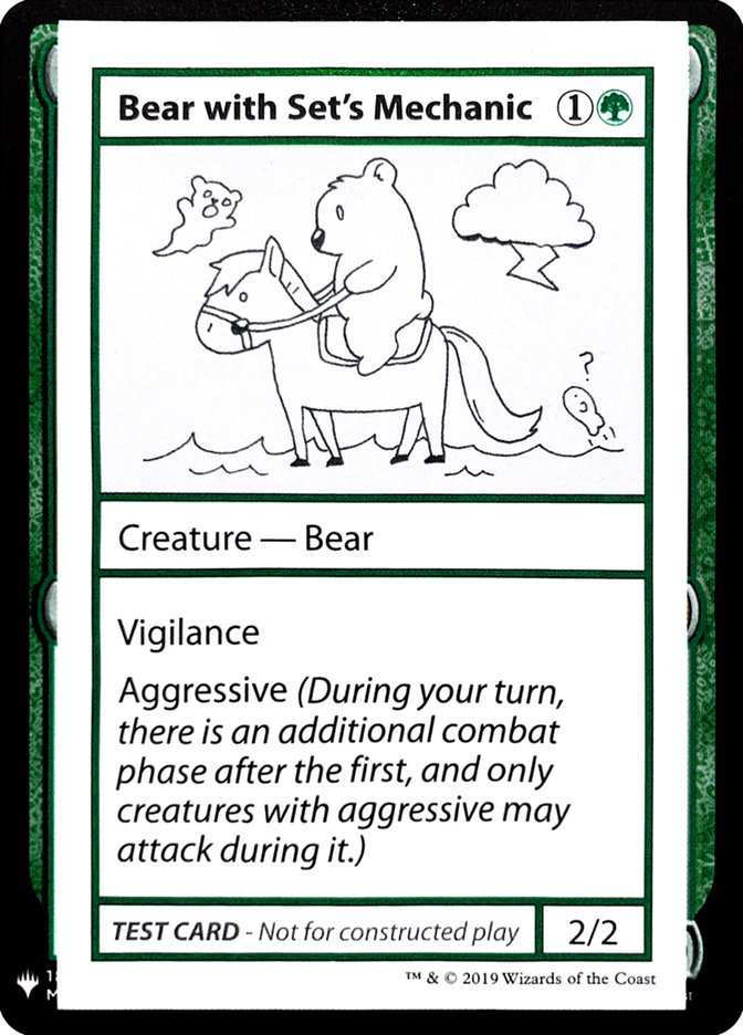 Bear with Set's Mechanic [Mystery Booster Playtest Cards] | Pandora's Boox