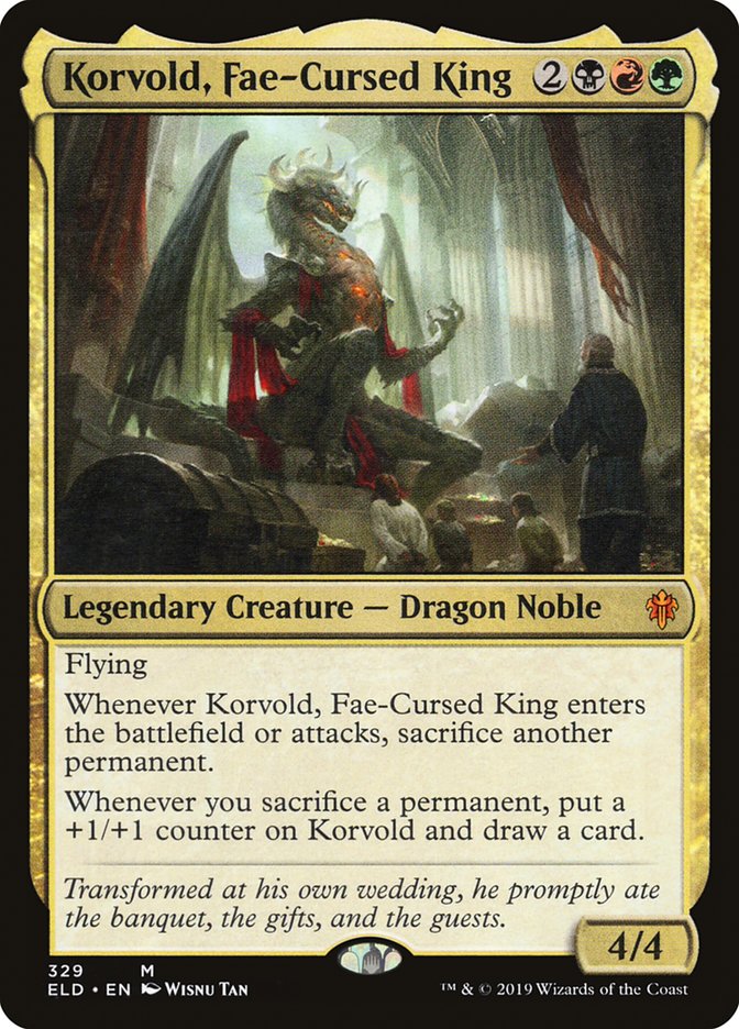 Korvold, Fae-Cursed King [Throne of Eldraine] | Pandora's Boox