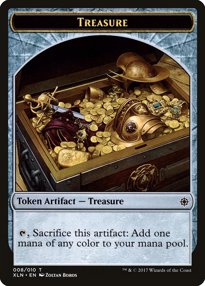Treasure Token (008/010) [Ixalan Tokens] | Pandora's Boox
