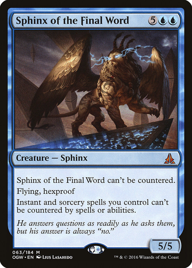 Sphinx of the Final Word [Oath of the Gatewatch] | Pandora's Boox
