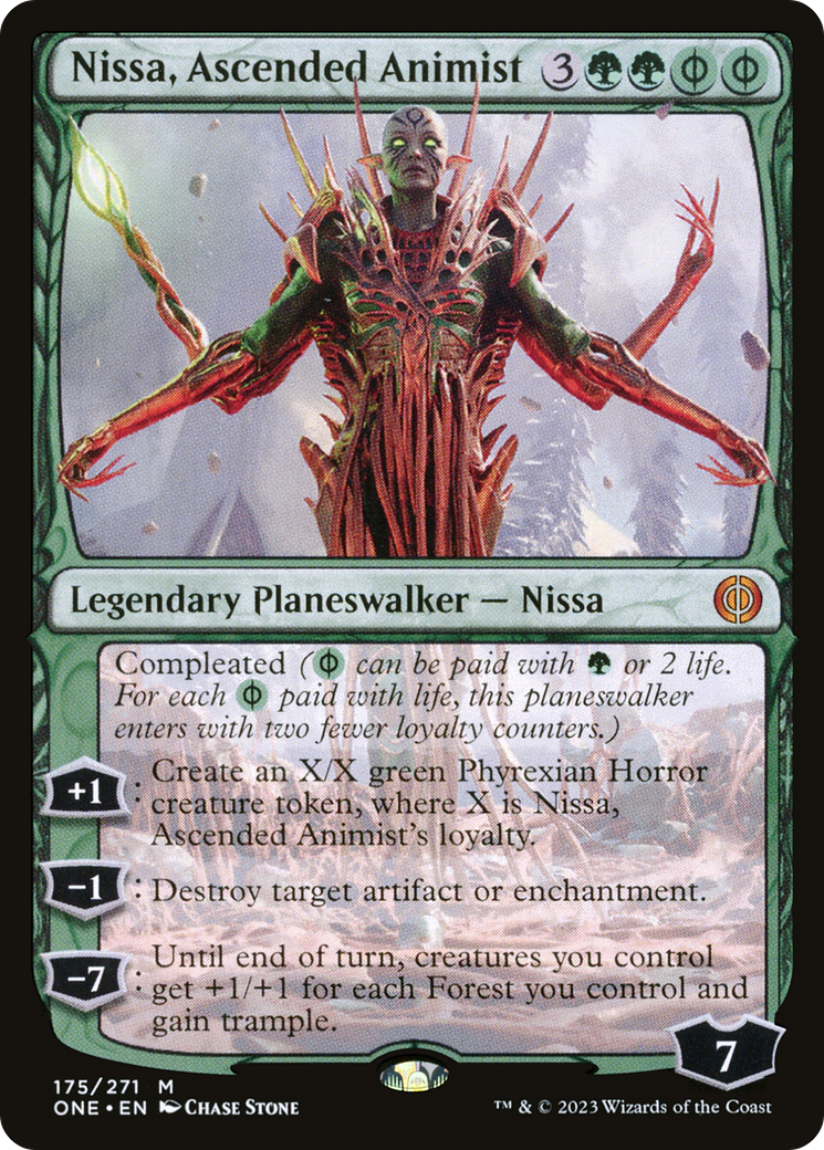 Nissa, Ascended Animist [Phyrexia: All Will Be One] | Pandora's Boox