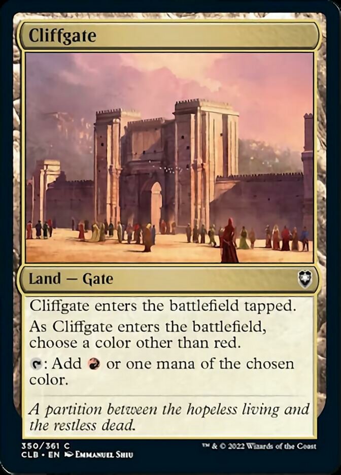 Cliffgate [Commander Legends: Battle for Baldur's Gate] | Pandora's Boox
