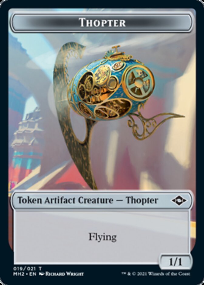 Clue (14) // Thopter Double-Sided Token [Modern Horizons 2 Tokens] | Pandora's Boox