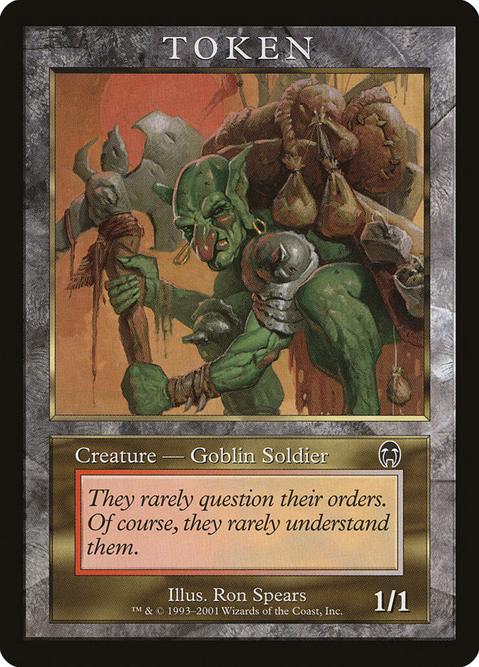 Goblin Soldier Token [Magic Player Rewards 2001] | Pandora's Boox