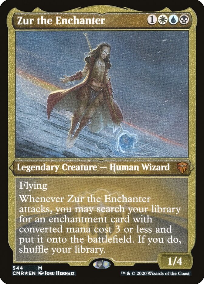 Zur the Enchanter (Etched) [Commander Legends] | Pandora's Boox