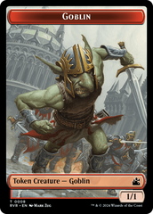 Goblin (0008) // Angel (0003) Double-Sided Token [Ravnica Remastered Tokens] | Pandora's Boox