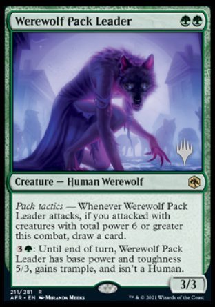 Werewolf Pack Leader (Promo Pack) [Dungeons & Dragons: Adventures in the Forgotten Realms Promos] | Pandora's Boox