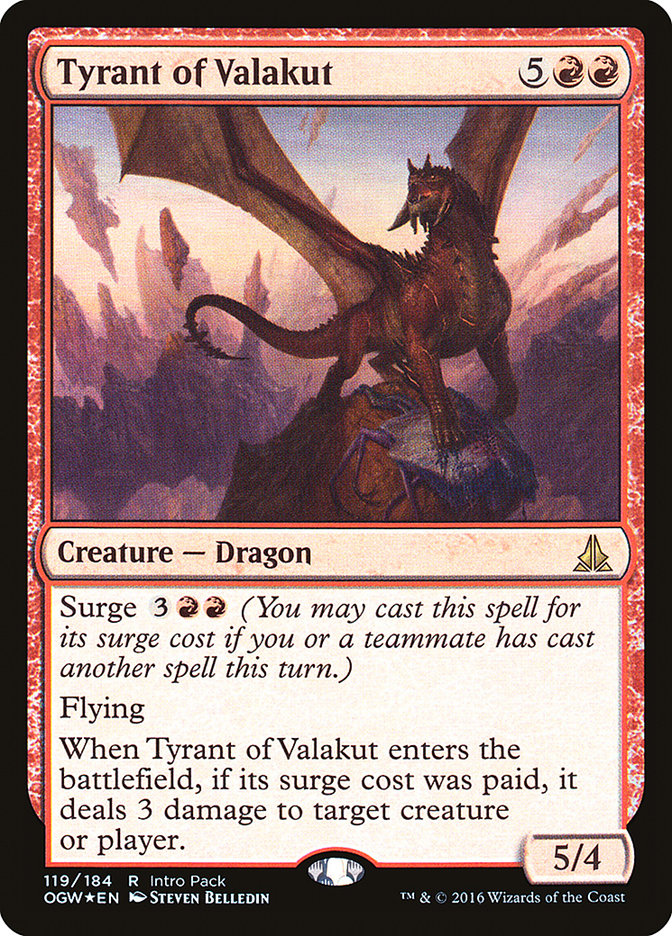 Tyrant of Valakut (Intro Pack) [Oath of the Gatewatch Promos] | Pandora's Boox