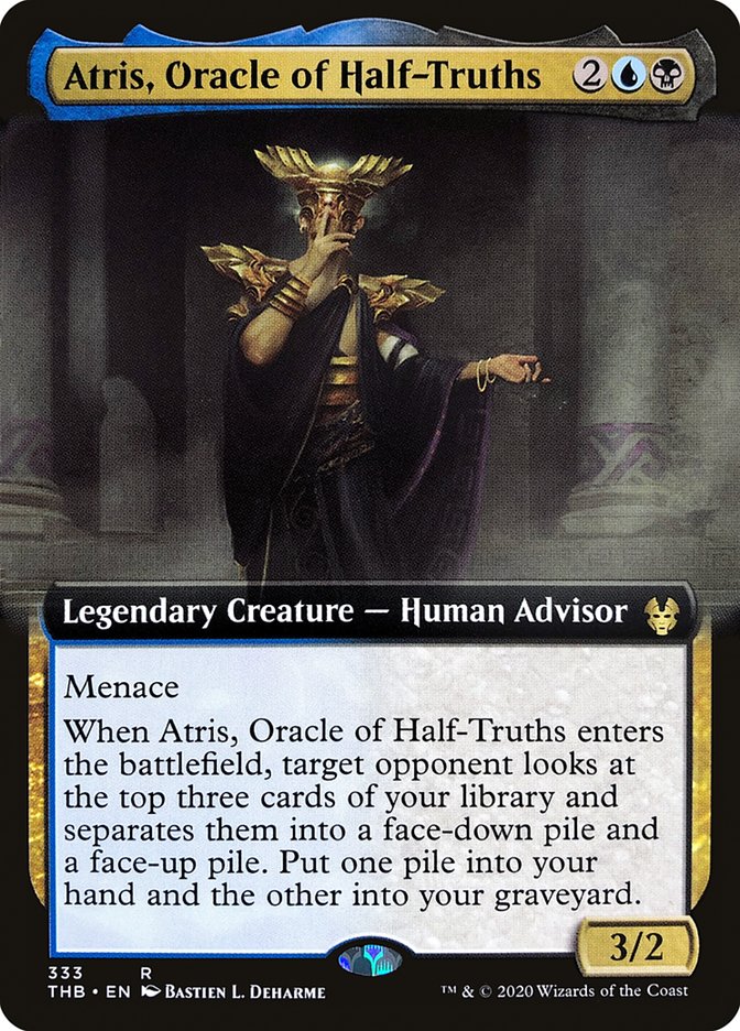 Atris, Oracle of Half-Truths (Extended Art) [Theros Beyond Death] | Pandora's Boox