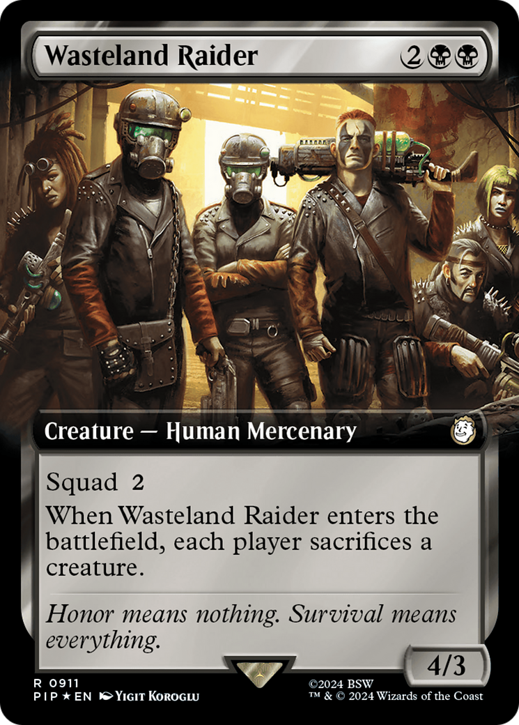 Wasteland Raider (Extended Art) (Surge Foil) [Fallout] | Pandora's Boox