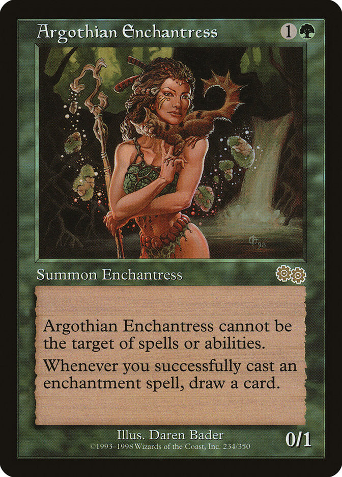 Argothian Enchantress [Urza's Saga] | Pandora's Boox