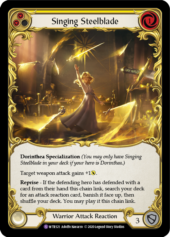 Singing Steelblade [WTR121] Unlimited Edition Rainbow Foil