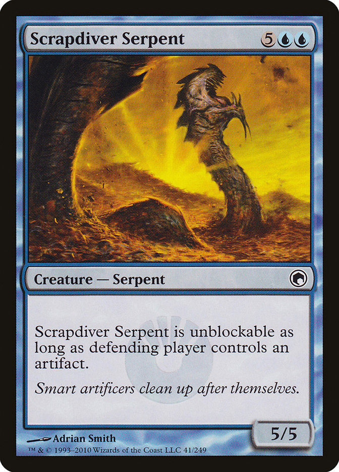 Scrapdiver Serpent [Scars of Mirrodin] | Pandora's Boox