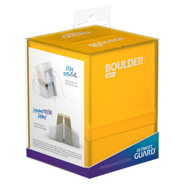 Boulder (100) Deck Box Amber