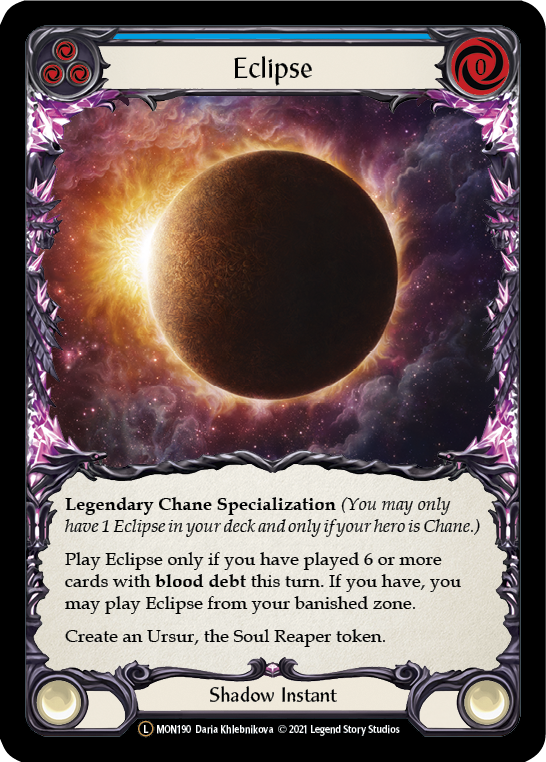 Eclipse (Rainbow Foil) [U-MON190-RF] Unlimited Edition Rainbow Foil | Pandora's Boox