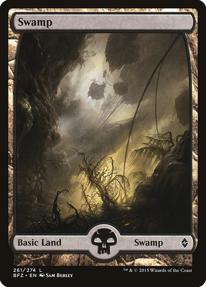 Swamp (261) (Full Art) [Battle for Zendikar] | Pandora's Boox