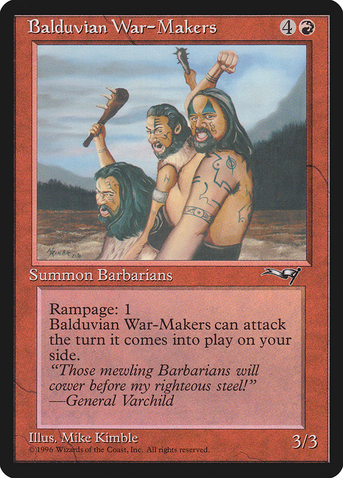 Balduvian War-Makers (Treeline Background) [Alliances] | Pandora's Boox