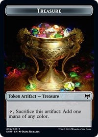 Treasure // Troll Warrior Double-Sided Token [Kaldheim Tokens] | Pandora's Boox