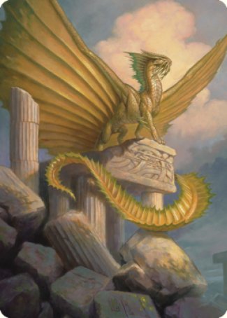 Ancient Gold Dragon Art Card (05) [Commander Legends: Battle for Baldur's Gate Art Series] | Pandora's Boox