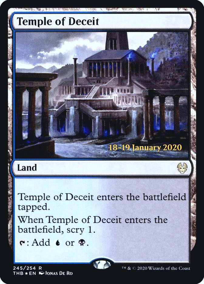 Temple of Deceit [Theros Beyond Death Prerelease Promos] | Pandora's Boox