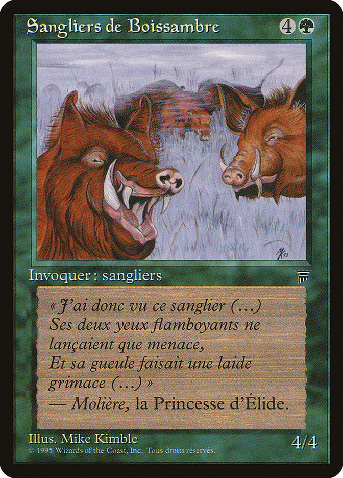 Durkwood Boars (French) - "Sangliers de Boissambre" [Renaissance] | Pandora's Boox