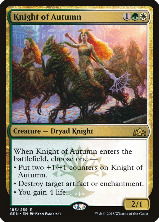 Knight of Autumn [Guilds of Ravnica] | Pandora's Boox