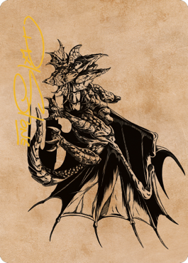 Ancient Copper Dragon Art Card (52) (Gold-Stamped Signature) [Commander Legends: Battle for Baldur's Gate Art Series] | Pandora's Boox