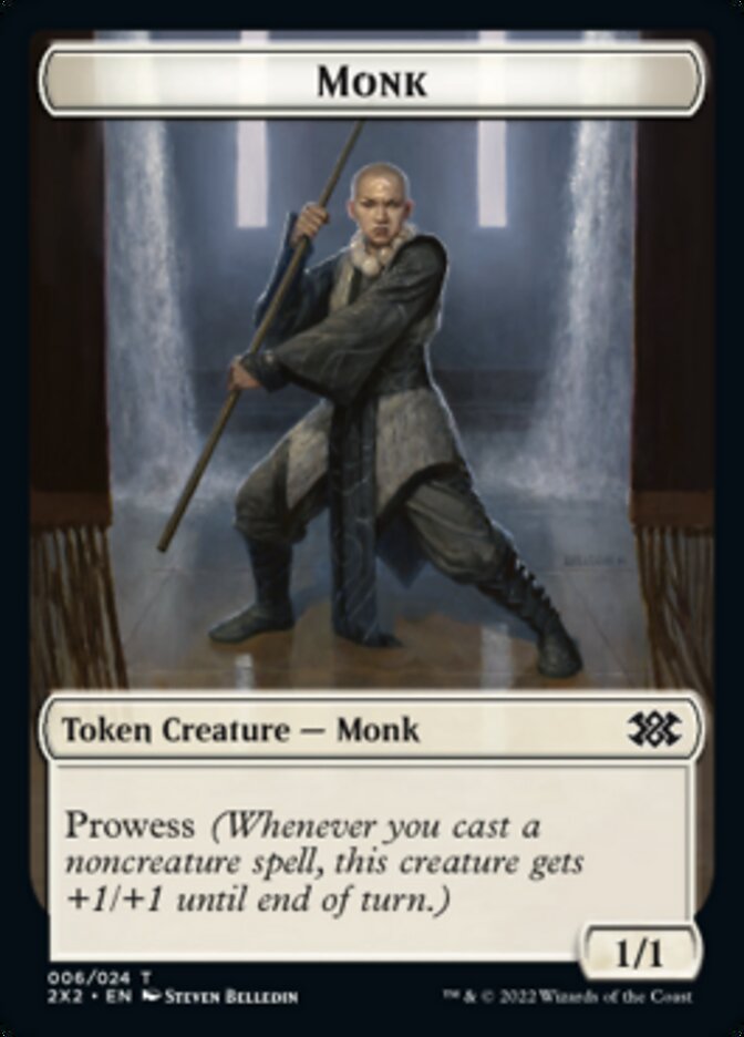 Monk Token [Double Masters 2022 Tokens] | Pandora's Boox