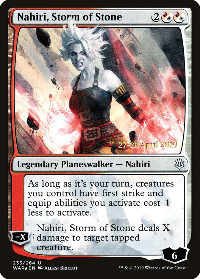 Nahiri, Storm of Stone [War of the Spark Prerelease Promos] | Pandora's Boox