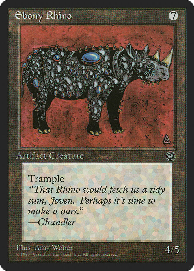 Ebony Rhino [Homelands] | Pandora's Boox