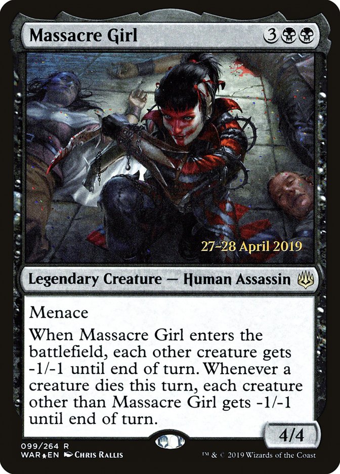 Massacre Girl [War of the Spark Prerelease Promos] | Pandora's Boox