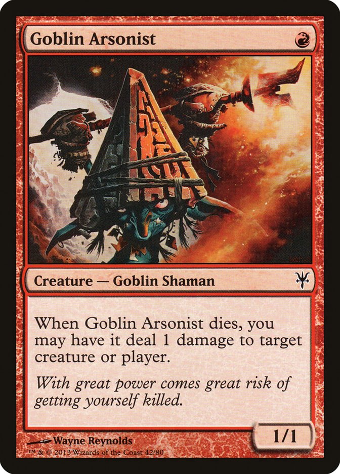 Goblin Arsonist [Duel Decks: Sorin vs. Tibalt] | Pandora's Boox