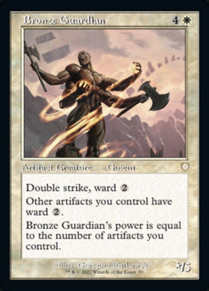 Bronze Guardian (Retro) [The Brothers' War Commander] | Pandora's Boox