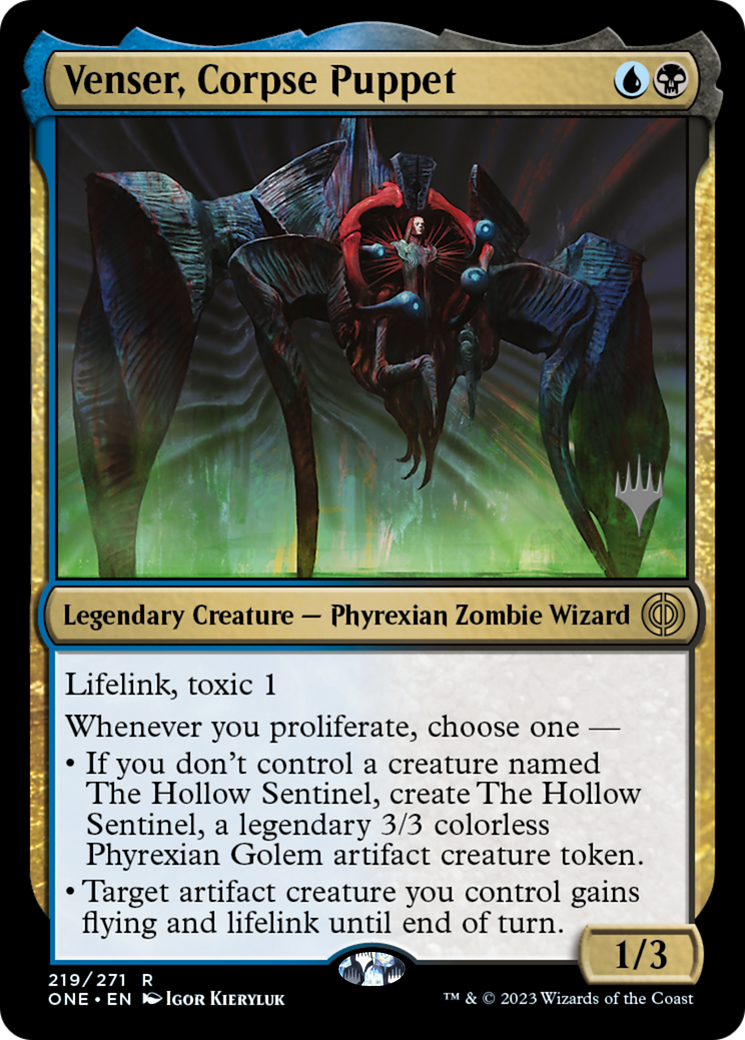Venser, Corpse Puppet (Promo Pack) [Phyrexia: All Will Be One Promos] | Pandora's Boox